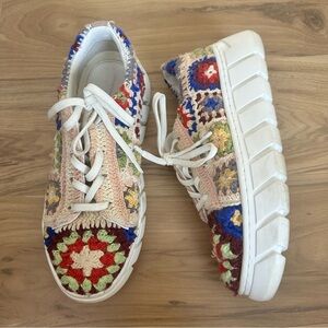 Free People Colorful Crochet Women's Sneakers